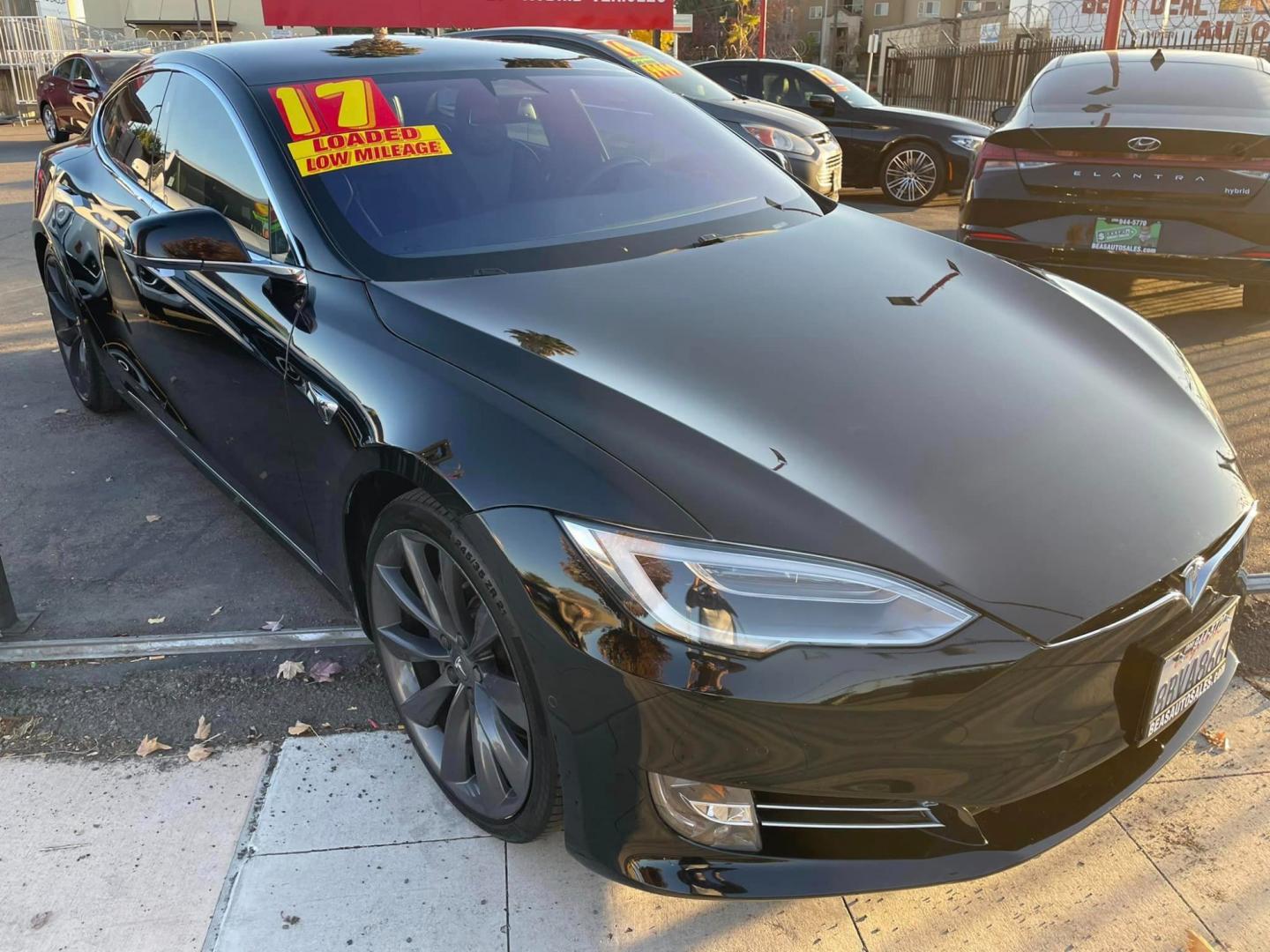 2017 BLACK /BLACK Tesla Model S (5YJSA1E19HF) , located at 744 E Miner Ave, Stockton, CA, 95202, (209) 944-5770, 37.956863, -121.282082 - Photo#3